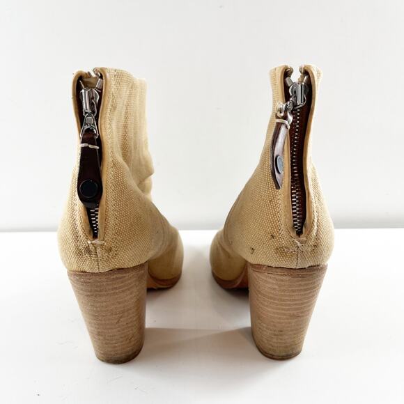 Rag & Bone Classic Newbury Ankle Booties Iron Tan 9 - Picture 11 of 12